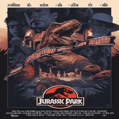 Jurassic Park Cast - Movie Poster