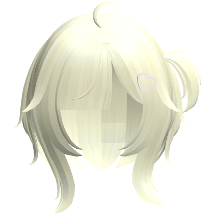 blonde cutecore tween doll uneven bob