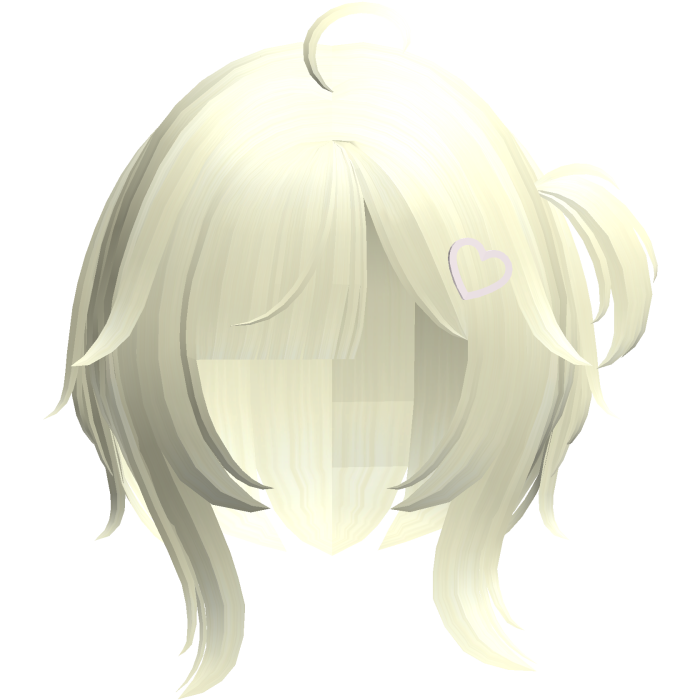 blonde cutecore tween doll uneven bob