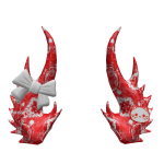 Red Adorable Ribbon Horns