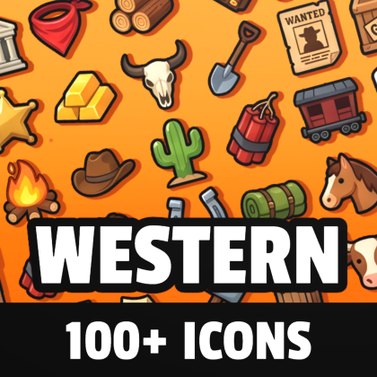 Western Icon Pack [100+ Icons]