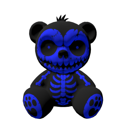 blue Skull Bear (halloween)