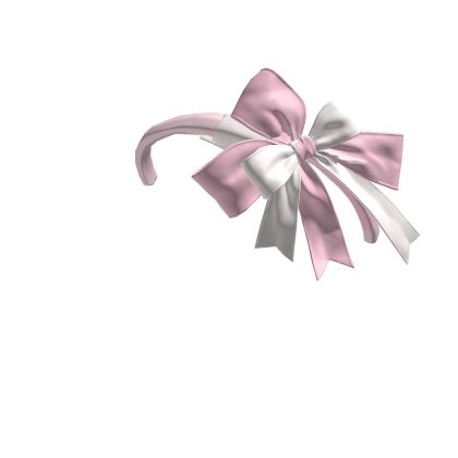 Cute Baby Pink White Double Bow Headband