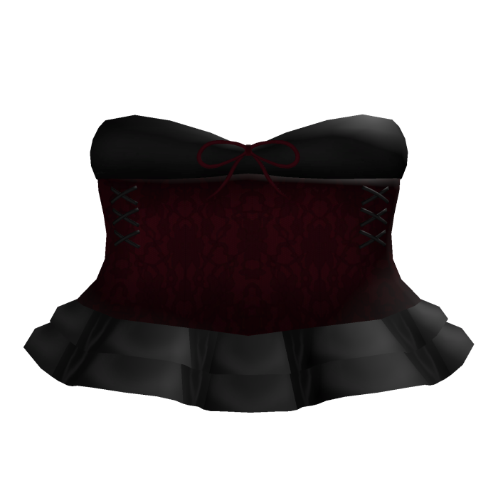 red laced black vampire dress