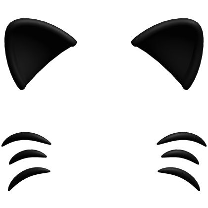 black cute cat filter Roblox item