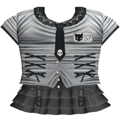 cute cat alt jirai kei outfit grey
