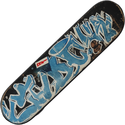 Graffiti Skateboard Deck (Blue)