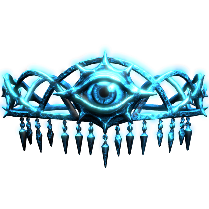 Glowing Gothic Eye Crown Emissive Blue