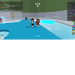 Fun dancing group