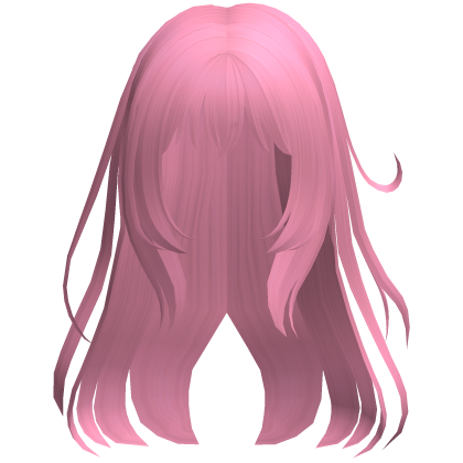 pink wispy loose angelic anime hair