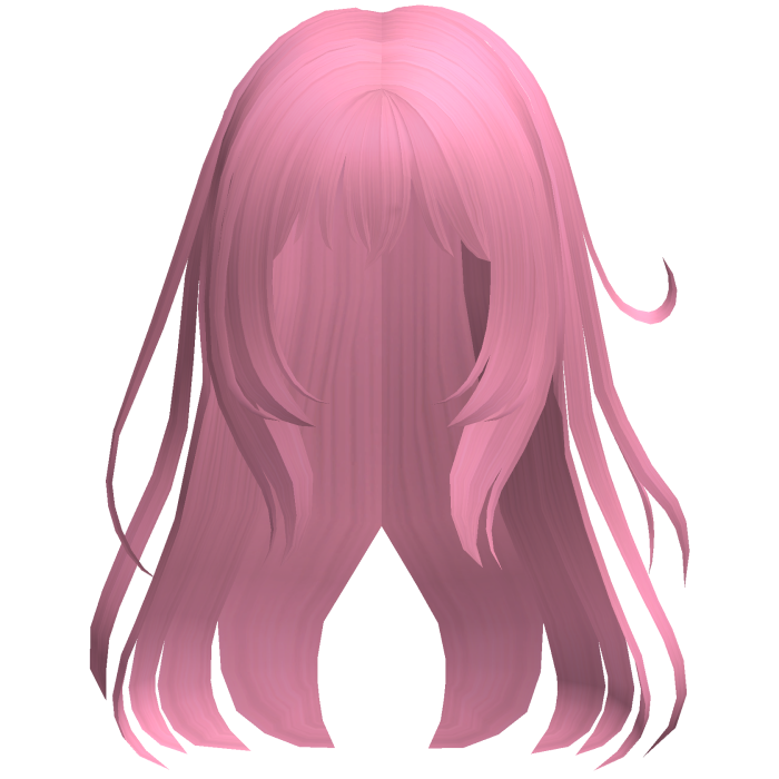 pink wispy loose angelic anime hair