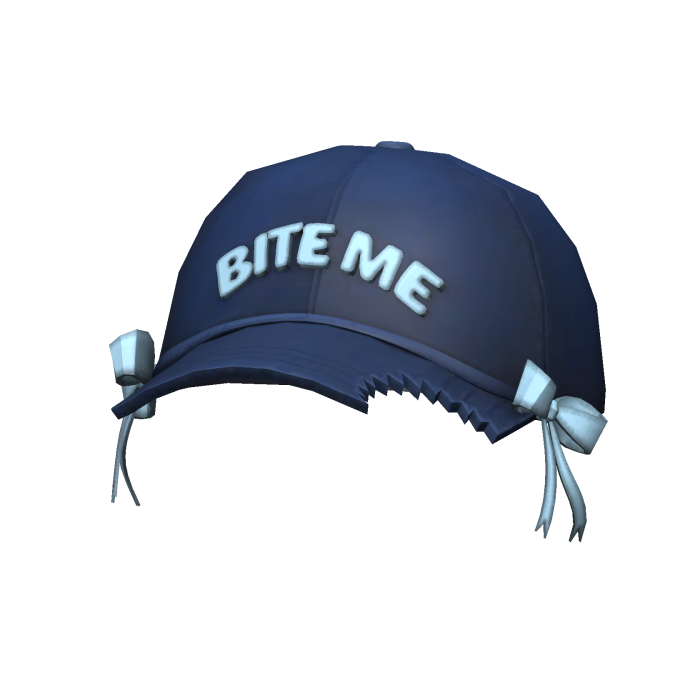 [NEW 🚨] "BITE ME" Cap with Bows in Blue/White
