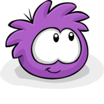 Purple fluffs