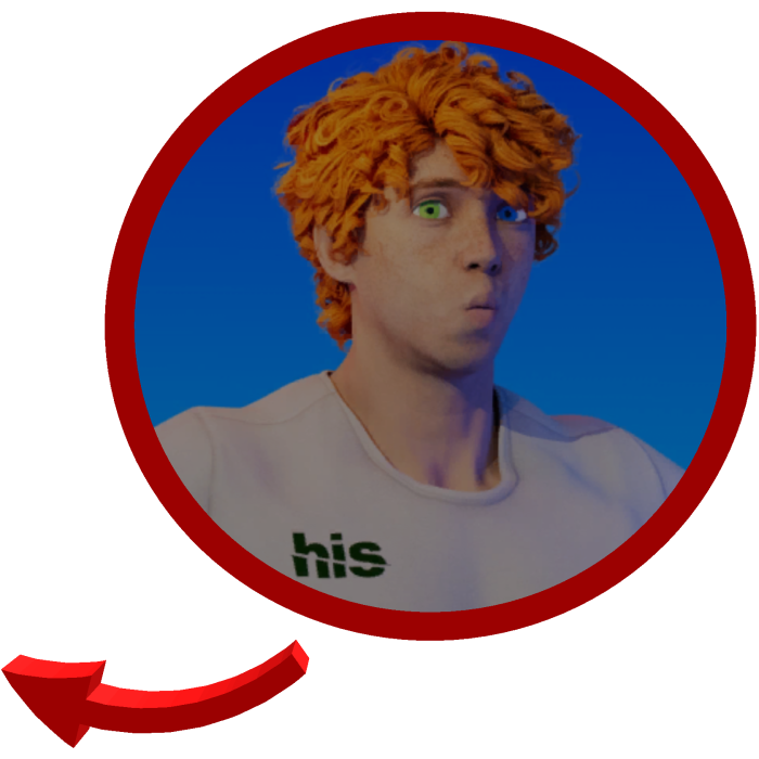 His Story La historia de el Red Circle Pointing