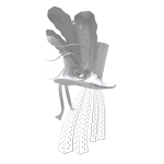 Feathers & Pearls Victorian Top Hat