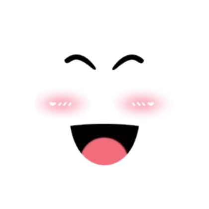 Kawaii blush super super happy face Roblox decal