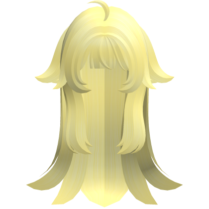 yellow messy vkei long wispy hair w tufts