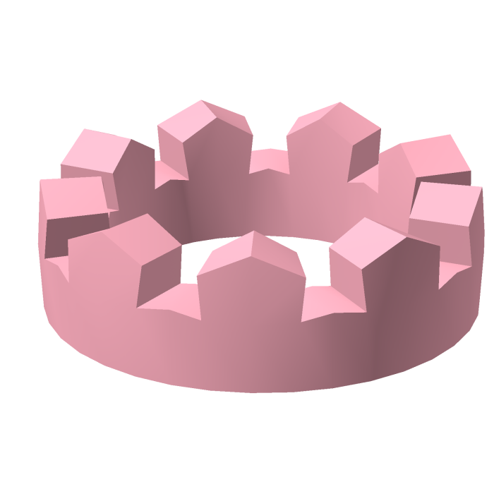 (NEW) Pink Sakura Crown-fetti Cake Remesh (ADDON)