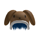 [FREE] Blue sideswept vkei with Brown Bunny Hat