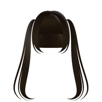 ♡ anime girl moe pigtails brown