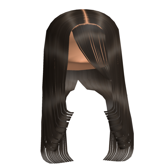 Black Layered long hair w/ flipped edges & Bangs