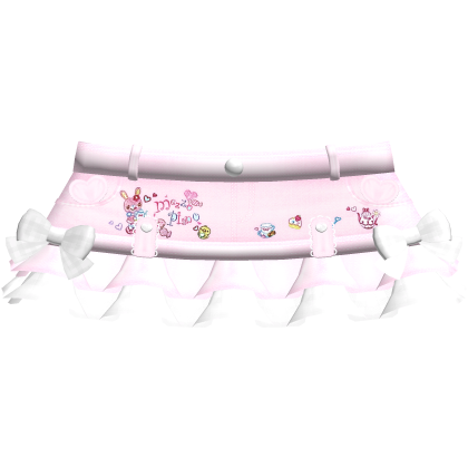 ꒰♡꒱ cute pink tween mezzo piano skirt