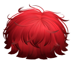 Red Messy Boy Hair