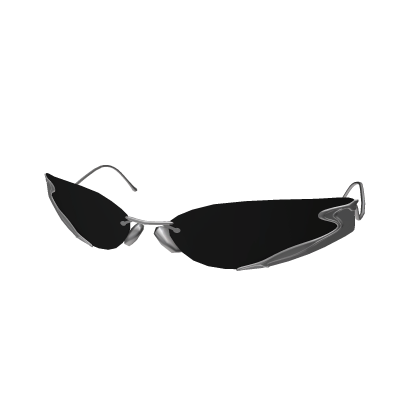 Silver Fluid Wave Glasses in Black Roblox item