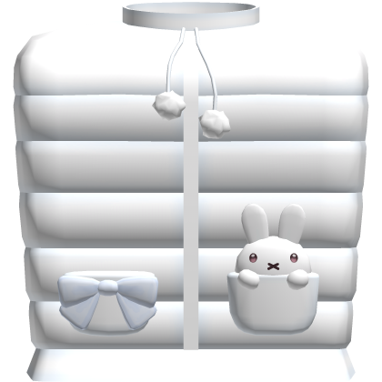 Cute Light Blue Winter Miffy Puffer Jacket