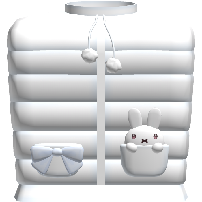 Cute Light Blue Winter Miffy Puffer Jacket