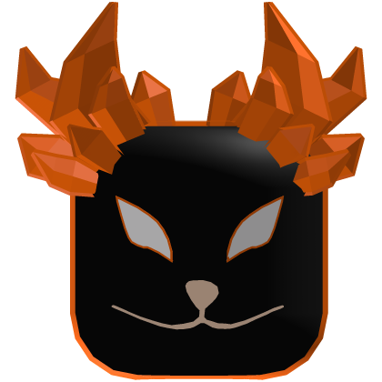 Orange Kitsune Anbu Mask