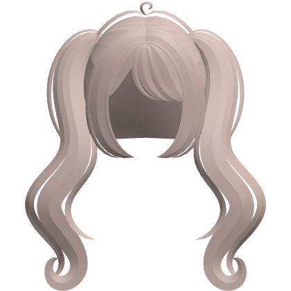 ♡ ꒱ angelic flowy wavy pigtails in milktea