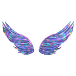 Iridescent Lavender Prism Wings (CL2)