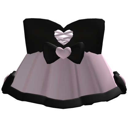 ♡ cutecore black&pink dress Roblox item