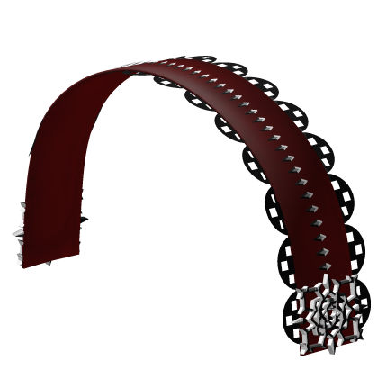✙ ruffled emo vkei red n black rose headband