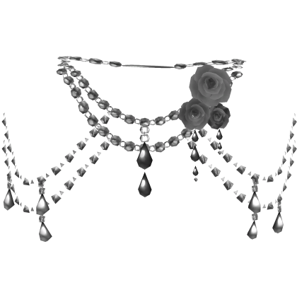Gray Body Front Jewelry w Roses 3.0 Roblox item