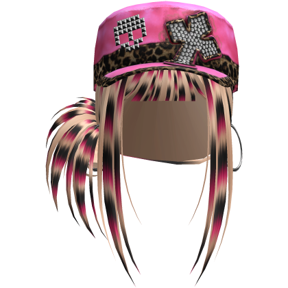 Gyaru Hair w/ Cap & Earrings