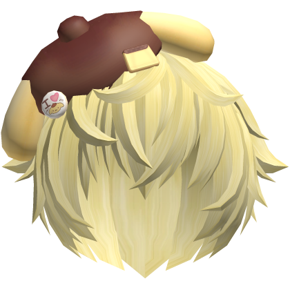 ♡ cute kawaii pompompurin boy hair 🍮 yellow
