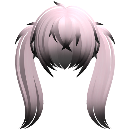 fluffy moe long ponytails pink black