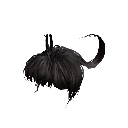 Creppy dark black halloween hair vinatge