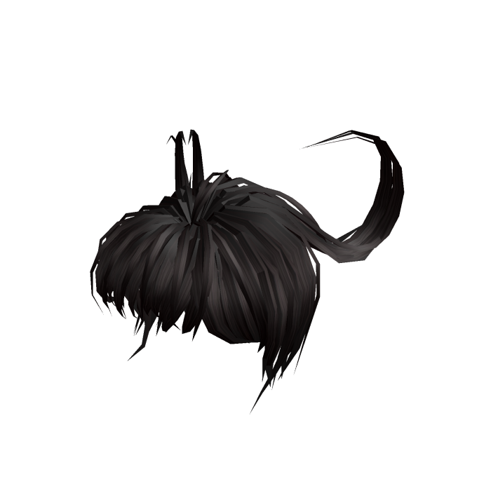 Creppy dark black halloween hair vinatge