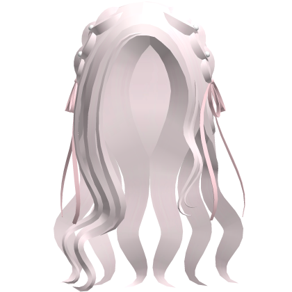 ♡ pretty braided dollette hair in pink Roblox item