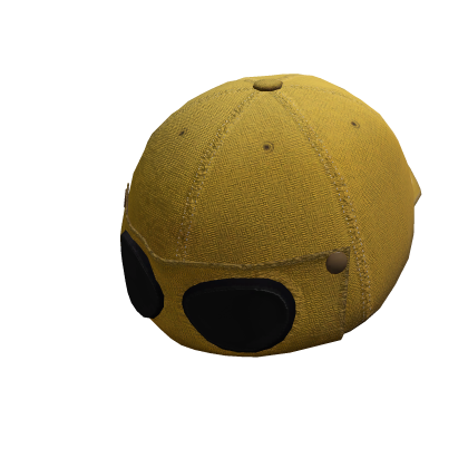 Yellow Forward Korean Pilot Cap Roblox item