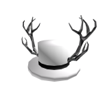 White Top Hat + Antlers