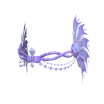 Crystal Fins Mermay Headpiece in Purple