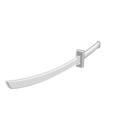 Handheld White Cyberpunk 3D Katana thumbnail