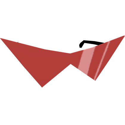 Red Futuristic Angular Sunglasses