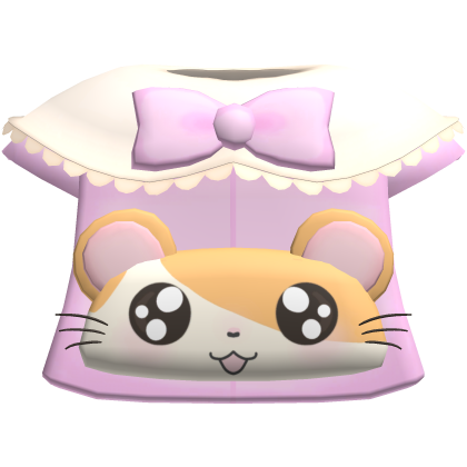 chibi pink hamtaro ruffle shirt