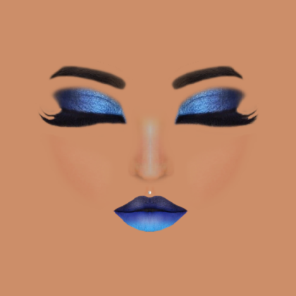 Blue Makeup Roblox decal