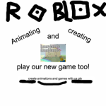 Roblox Animation and Creating Studios